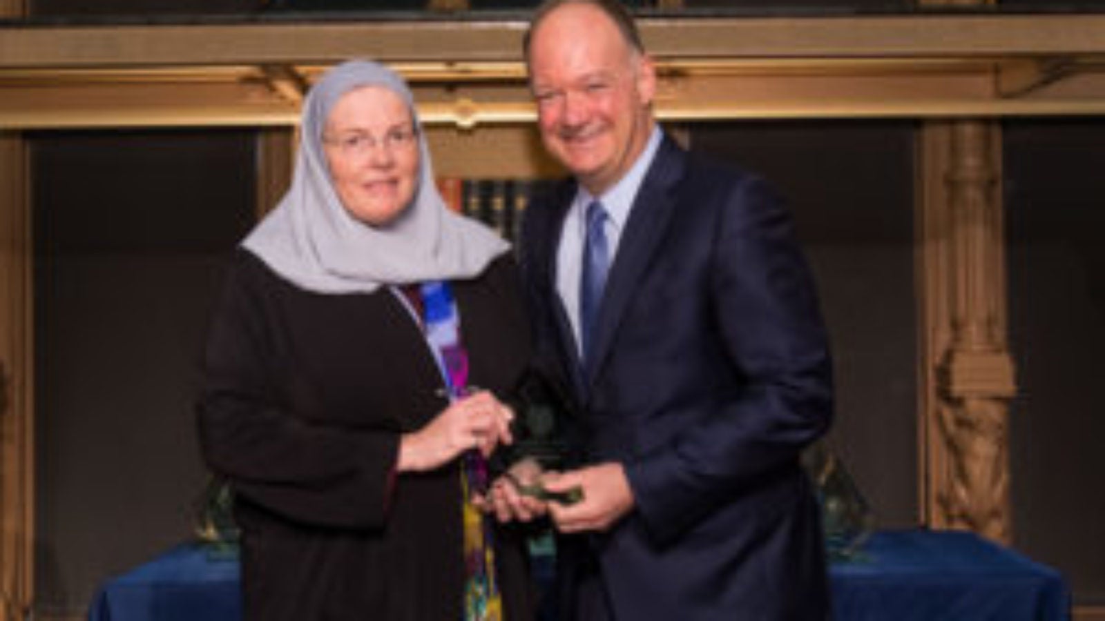 Dr. Douglass and President John J. DeGioia