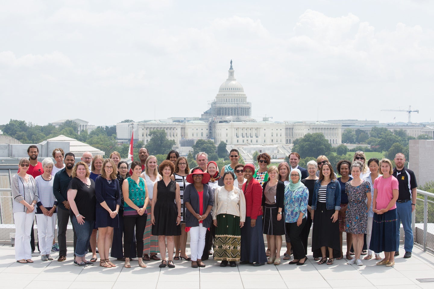 Group photo in front of Capitol