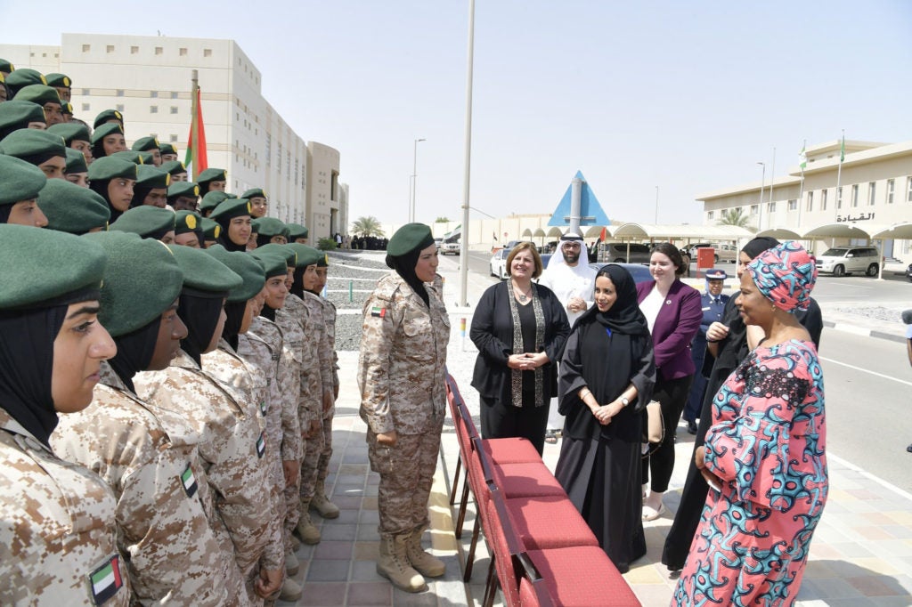 Hannah attends the graduation of the first round of the Women, Peace and Security Training Programme, in the presence of senior leaders of UN Women and the UAE Government 