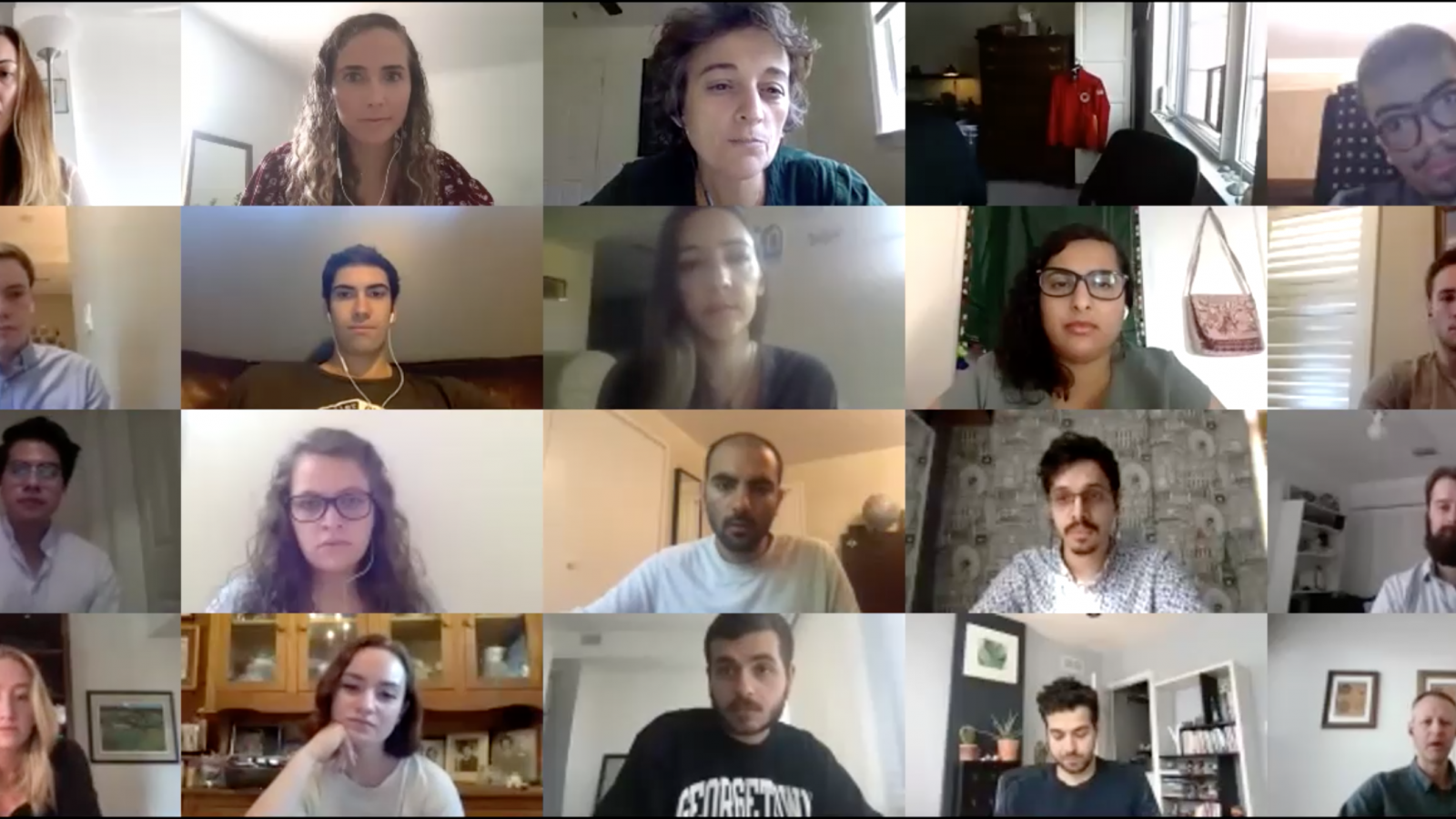 Group photo of new students at the fall 2020 virtual orientation