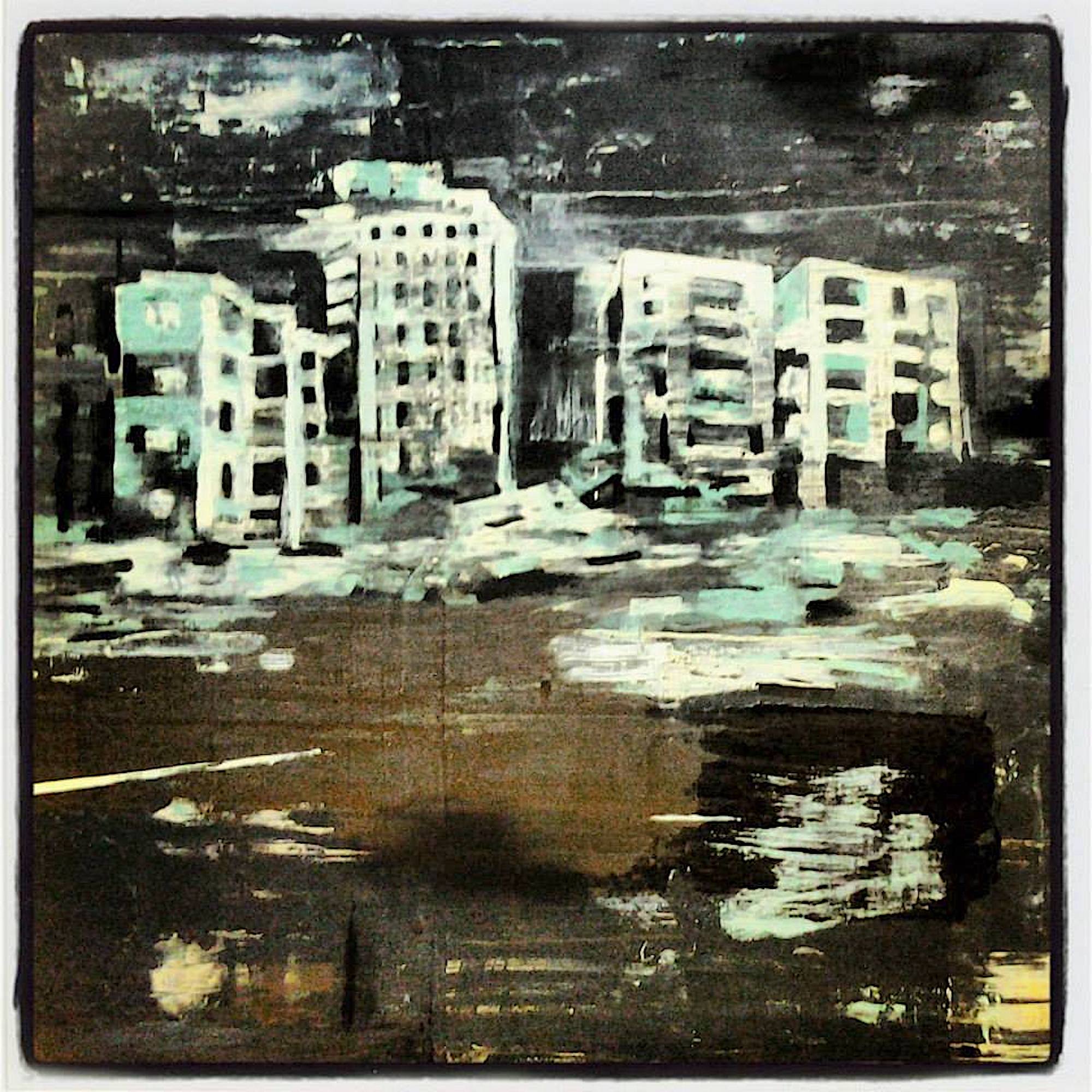 Abstract painting by Reem Bassous