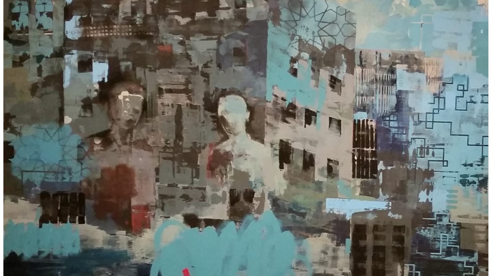 Abstract painting by Reem Bassous