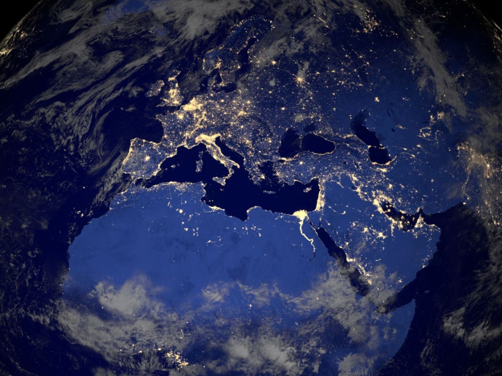 The earth, as viewed from space