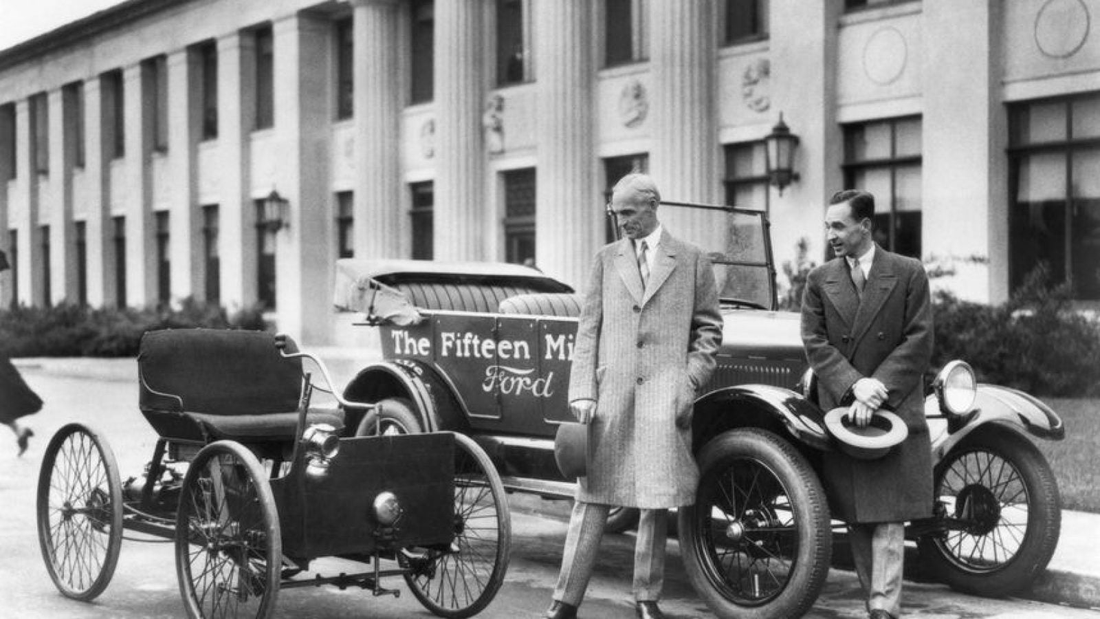 Henry Ford and his son, Edsel Ford,