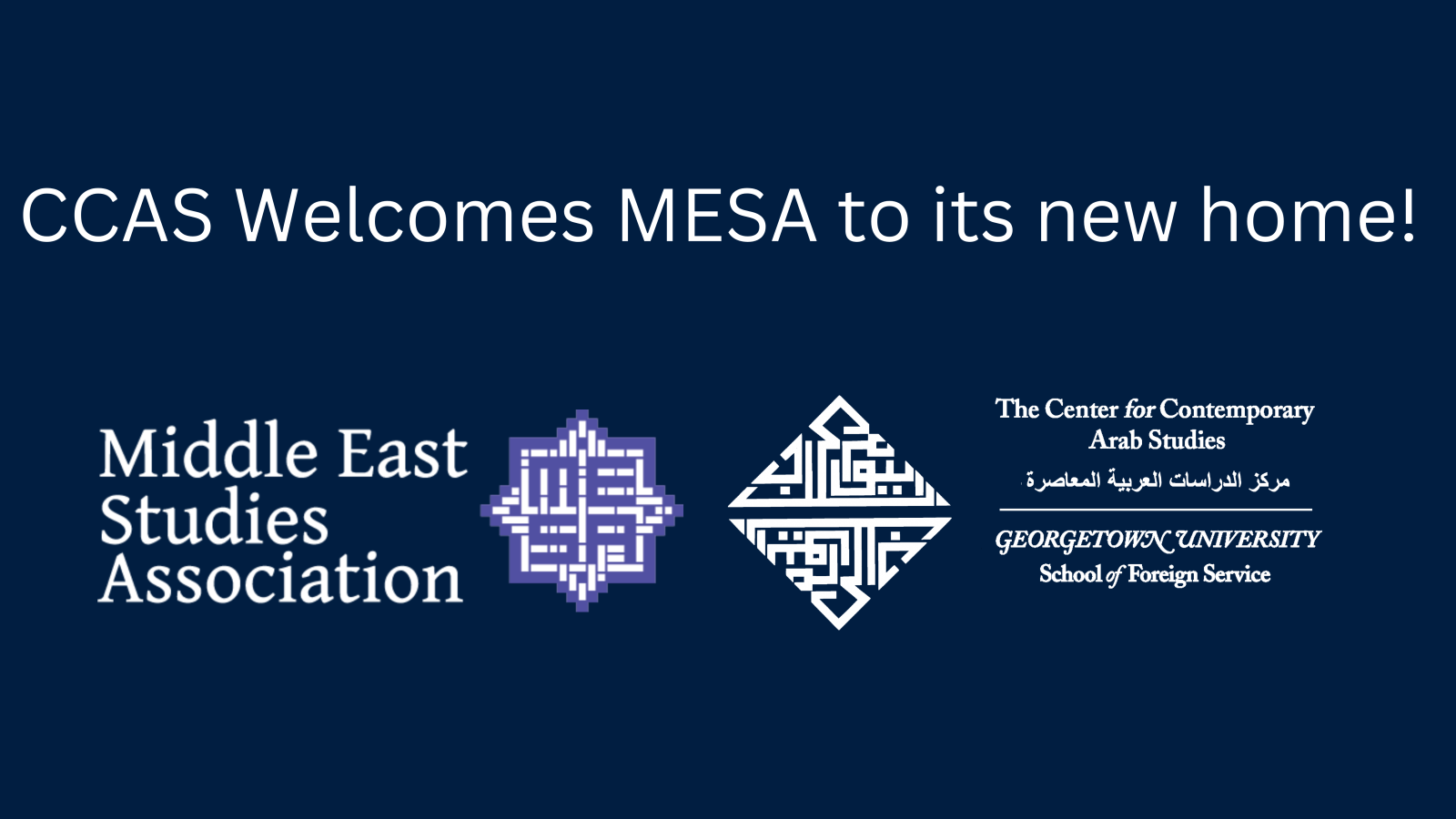 banner with CCAS and MESA logos