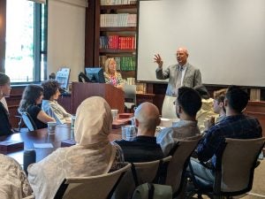 Incoming class in the boardroom