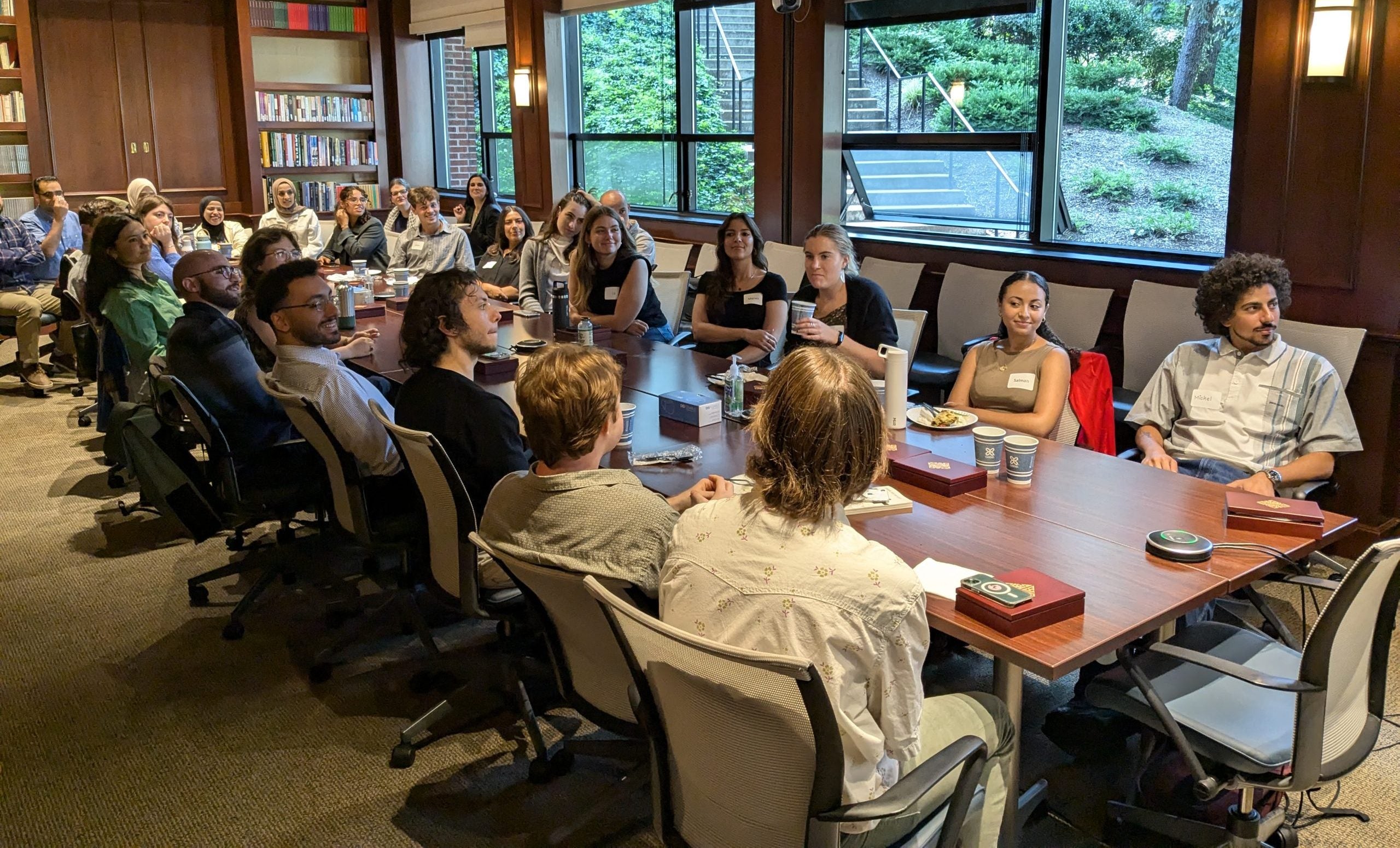 Incoming class in the boardroom