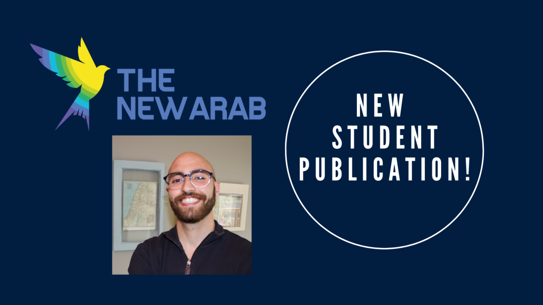 New Student Publication banner with Layth&#039;s headshot