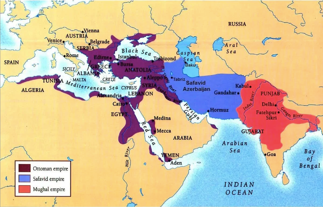 map of 3 empires