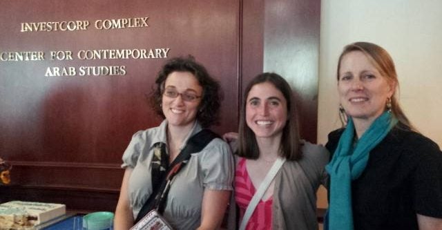 Nina with CCAS Professors Fida Adely and Rochelle Davis