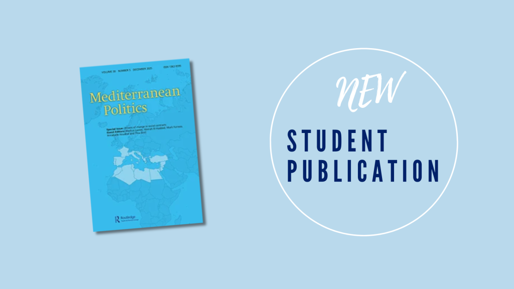 Post image for MAAS Student Publishes in Mediterranean Politics