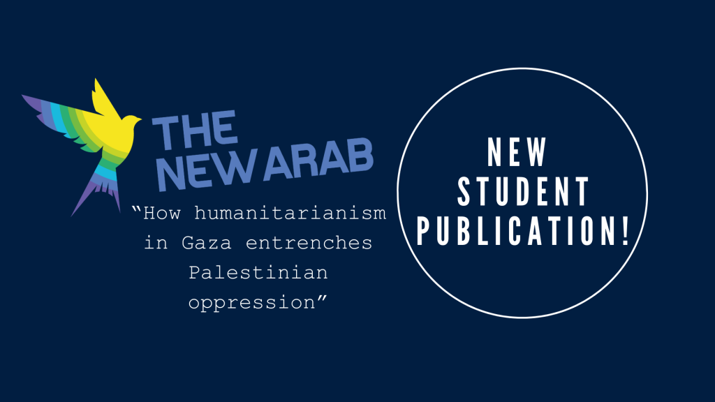 Post image for MAAS Student Layth Malhis writes for The New Arab