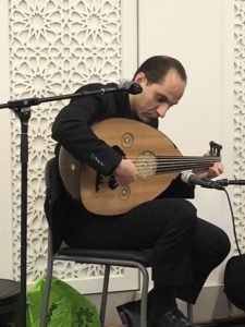Man playing stringed instrument