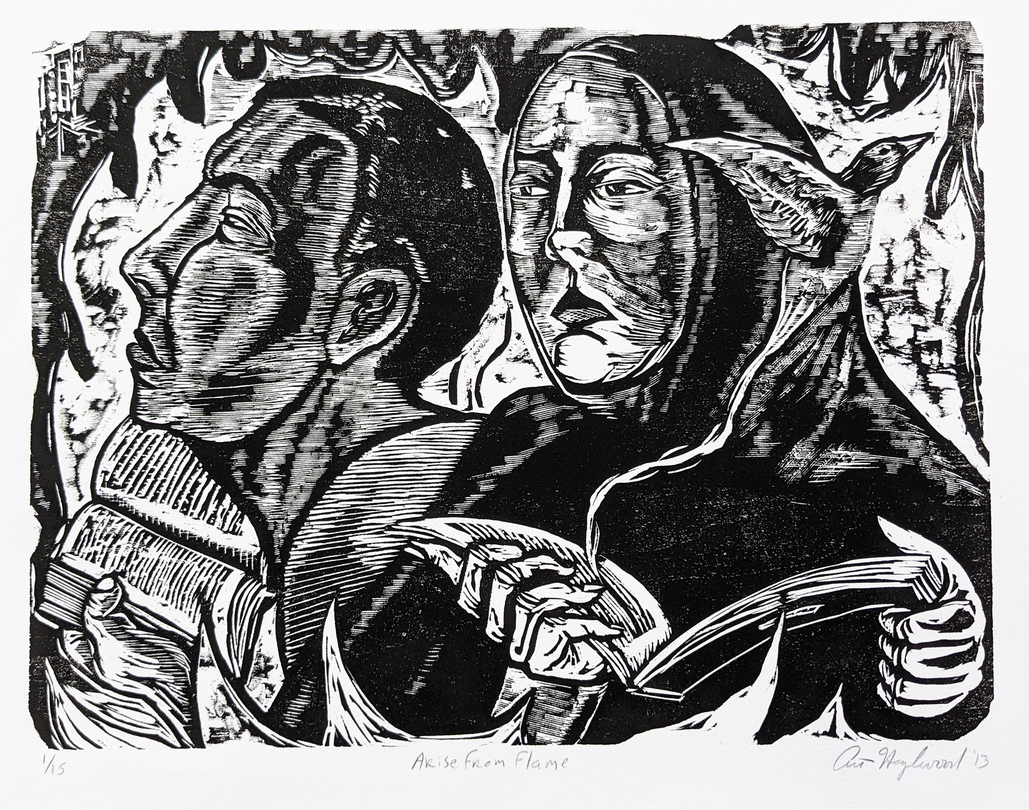 Artwork of a man and a woman