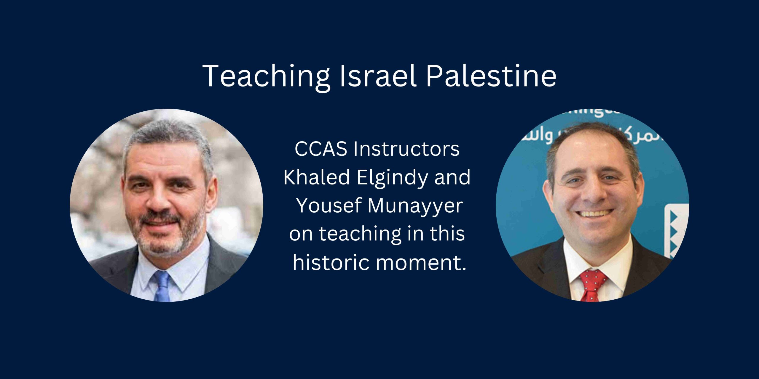 Banner featured images of Elgindy and Munayyer