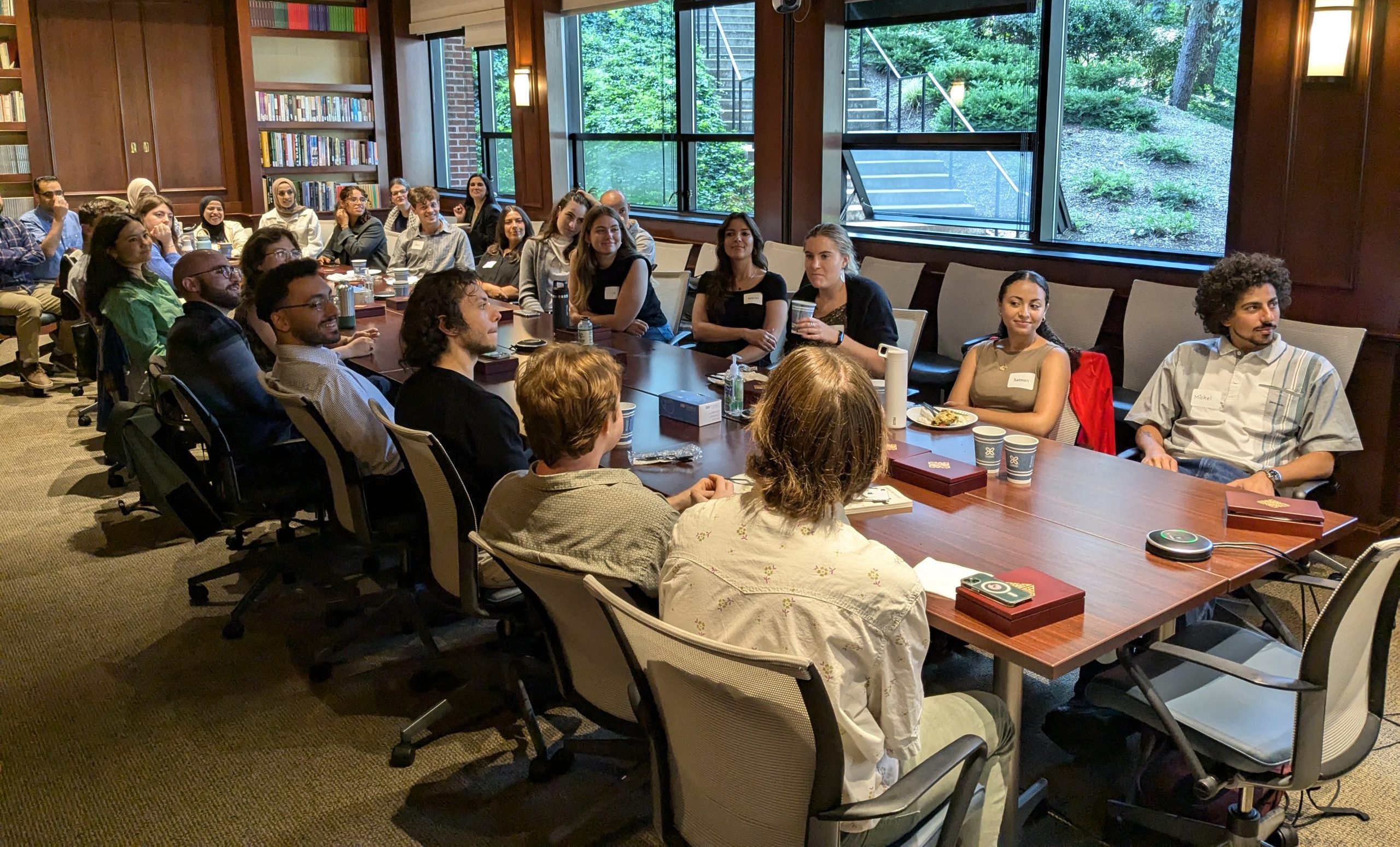Incoming class in the boardroom