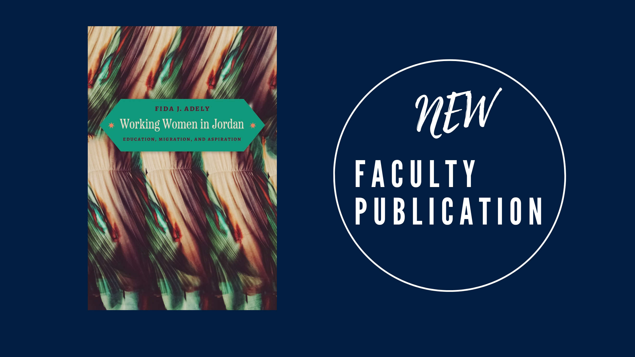 banner for new faculty publication