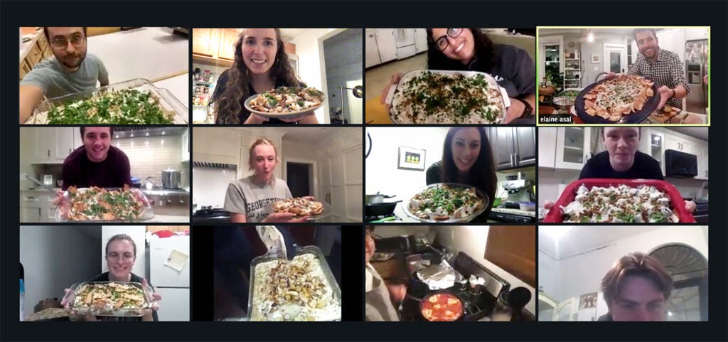 2020 - CCAS PIVOTS TO VIRTUAL LEARNING
As classes and events moved online during the COVID-19 pandemic, CCAS also hosted virtual community-building events, such as game nights and this cooking class led by MAAS student and chef Antonio Tahan.